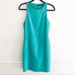 Teal Zara Sleeveless Shift Dress